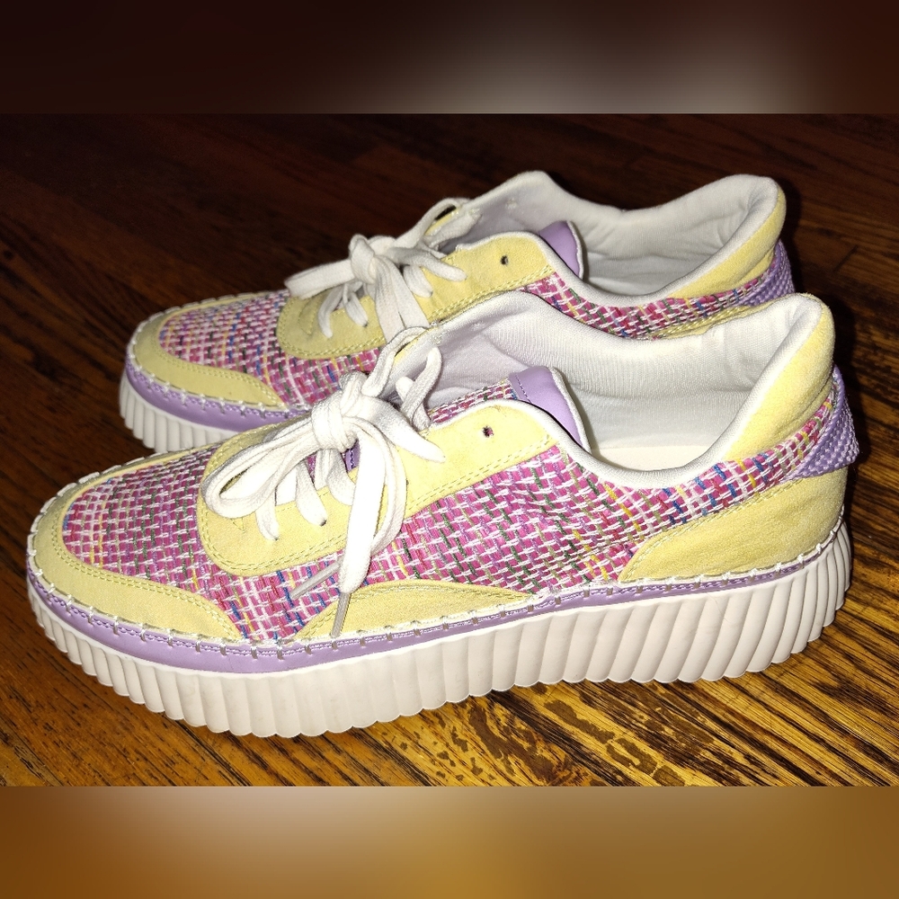 Coconuts, vegan platform sneakers size 11w